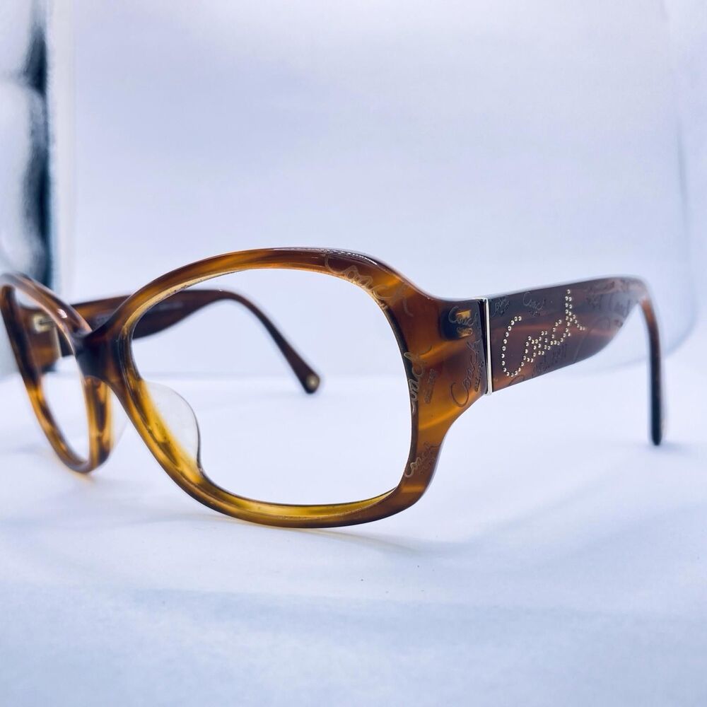 Coach Eyeglasses Sunglasses HC Taryn S801 Amber Horn 59 [] 15 135 MM Brown Logo